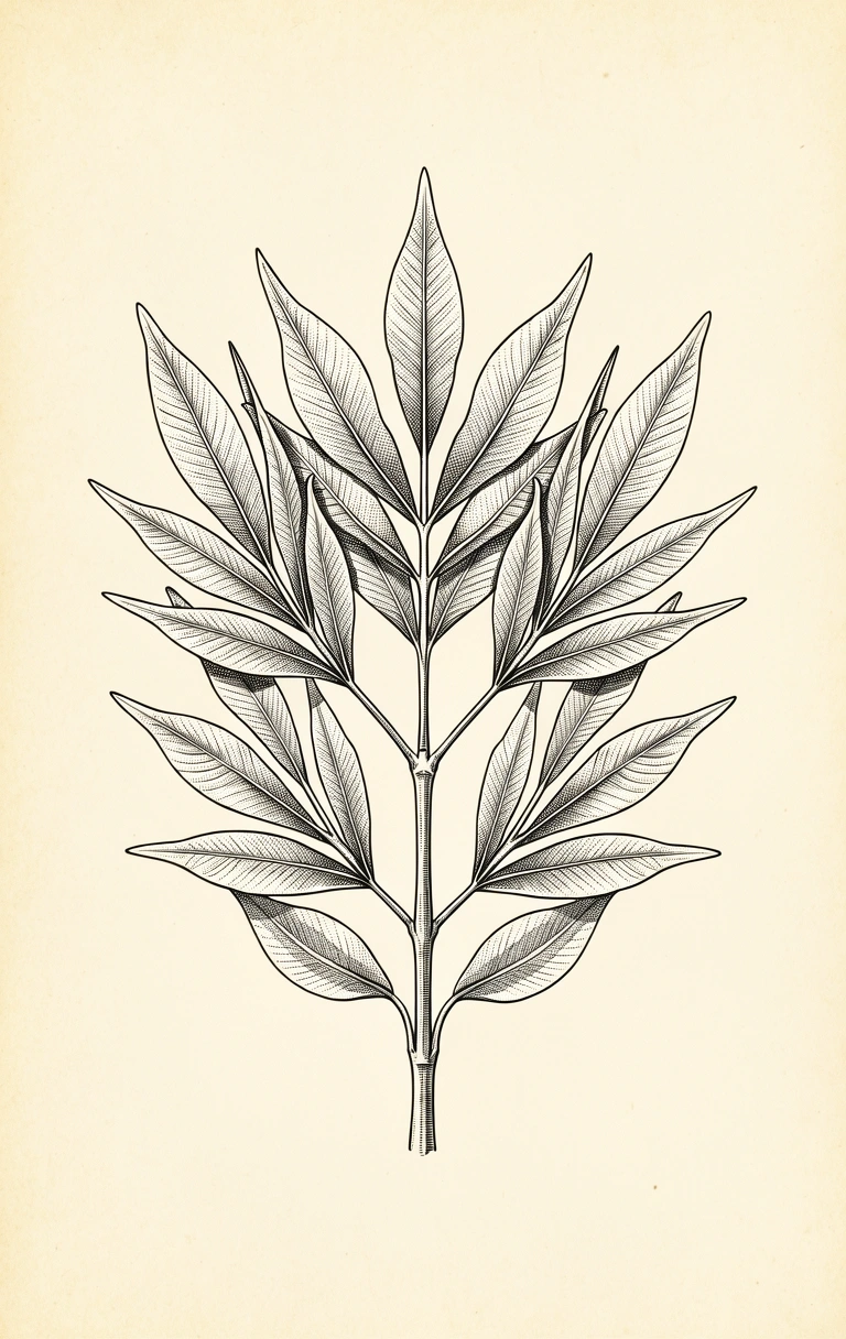 Ilustrasi Botani Akar Alami